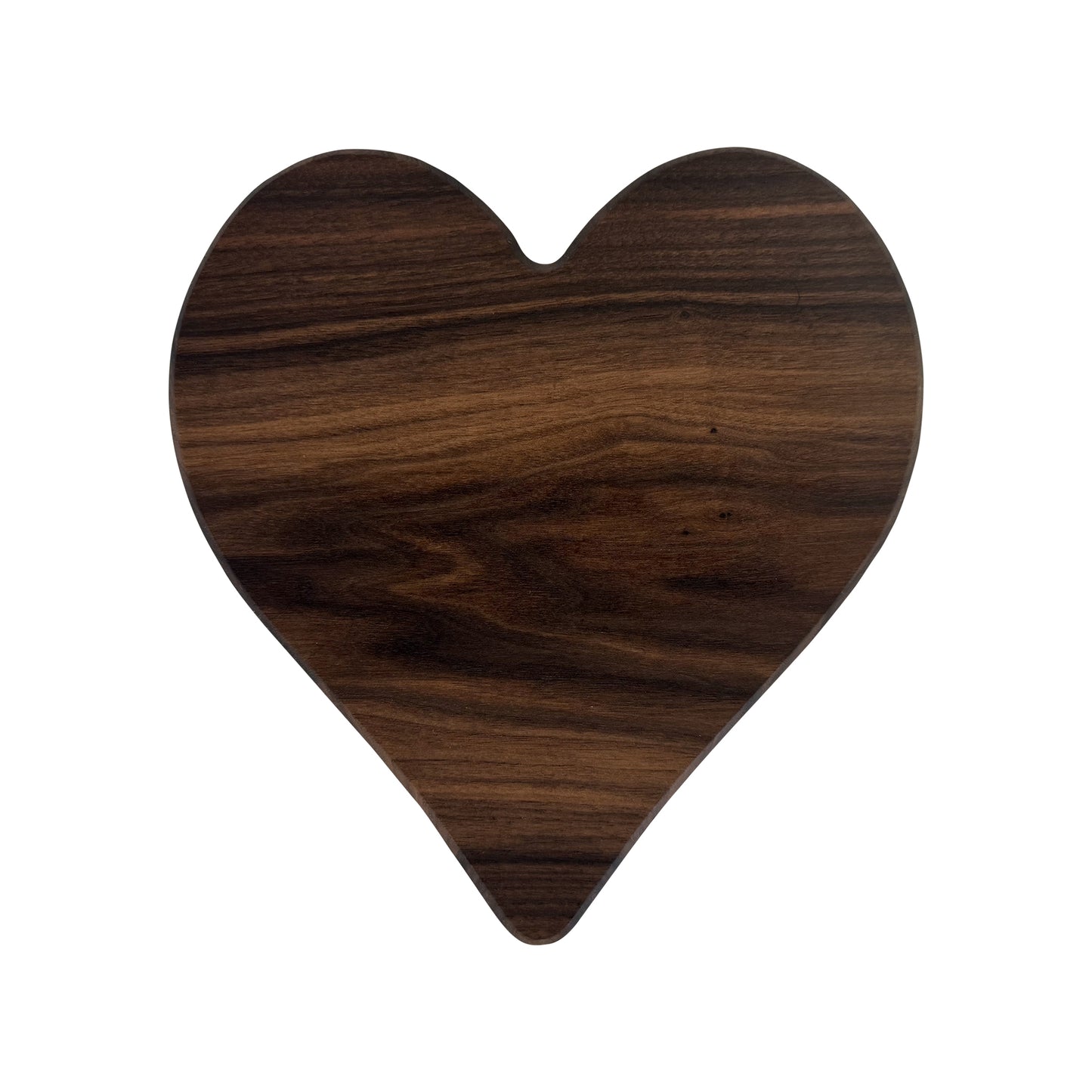 Handcrafted Poker Face board set featuring heart, diamond, club, and spade shapes, made from solid walnut for entertaining or gifting