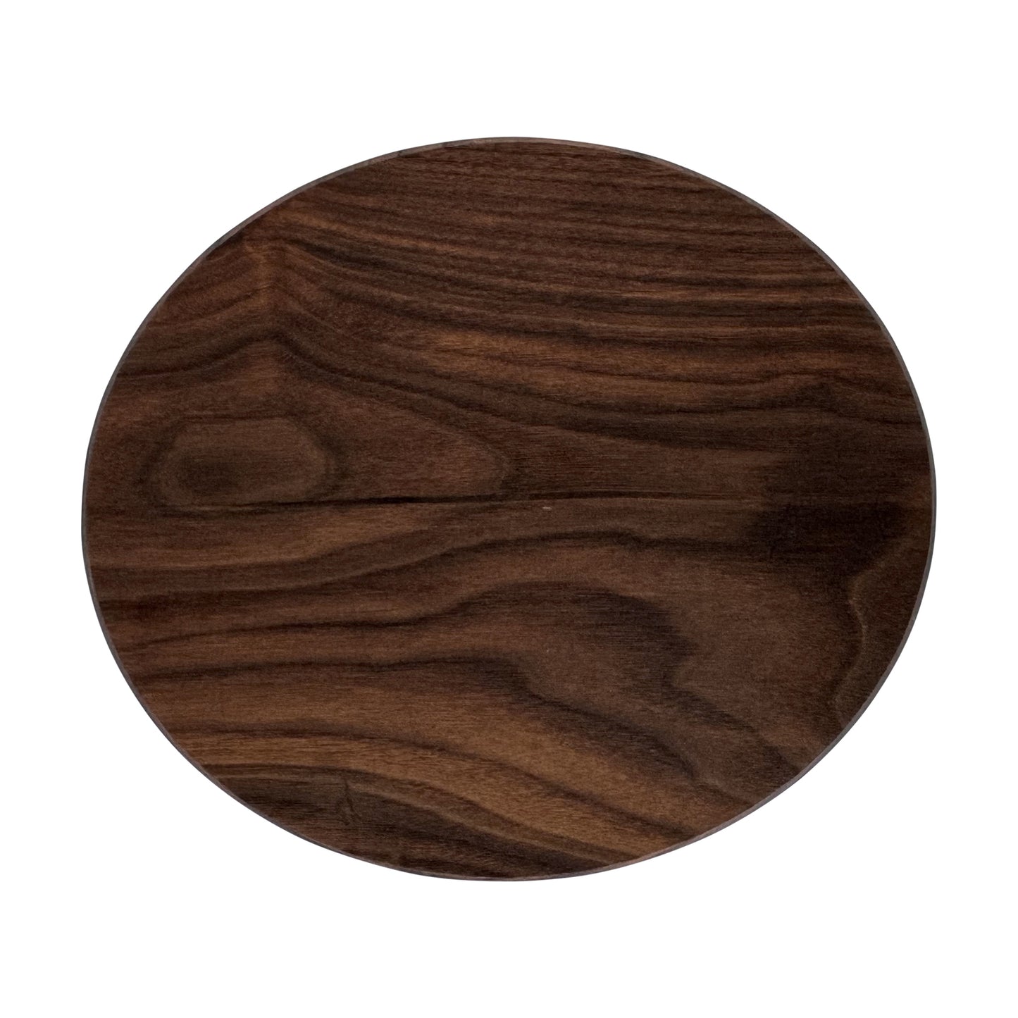 Letter O-shaped charcuterie board made from sustainably sourced American walnut with a food-safe finish and beveled edges, perfect for serving meats, cheeses, fruits, or desserts at personalized gatherings or initial-themed events.