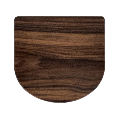 Letter U-shaped charcuterie board made from sustainably sourced American walnut with a food-safe finish and beveled edges, perfect for serving meats, cheeses, fruits, or desserts at personalized gatherings or initial-themed events.