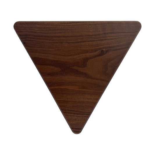 Letter V-shaped charcuterie board made from sustainably sourced American walnut with a food-safe finish and beveled edges, perfect for serving meats, cheeses, fruits, or desserts at personalized gatherings or initial-themed events.